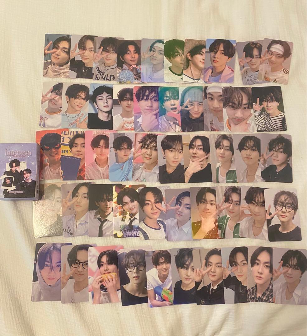 【新品未開封ホログラム50枚セット】ENHYPEN エナプ ジョンウォン トレカ Enhypenグッズ フォト カード 55枚 セット トレカ エンハイプン 写真