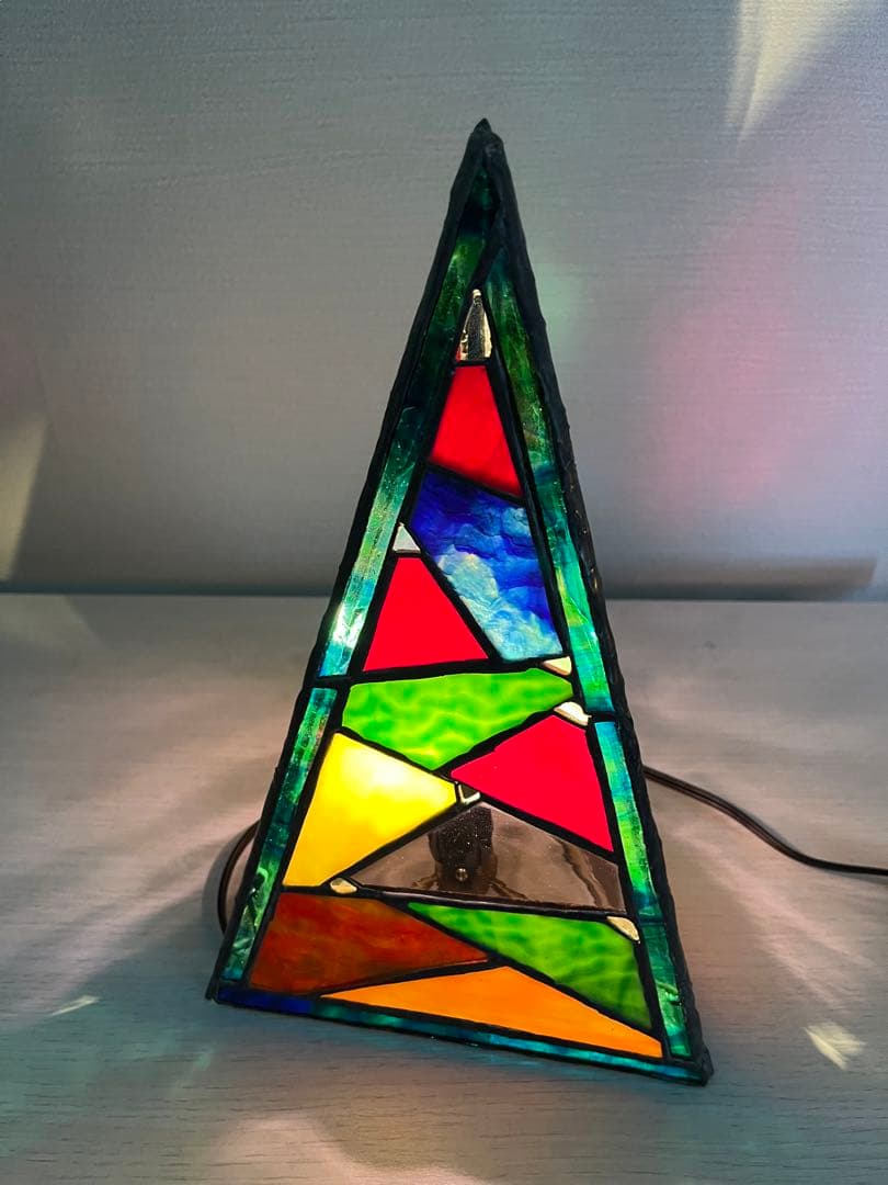 ステンドグラス《電気スタンド①ー1》