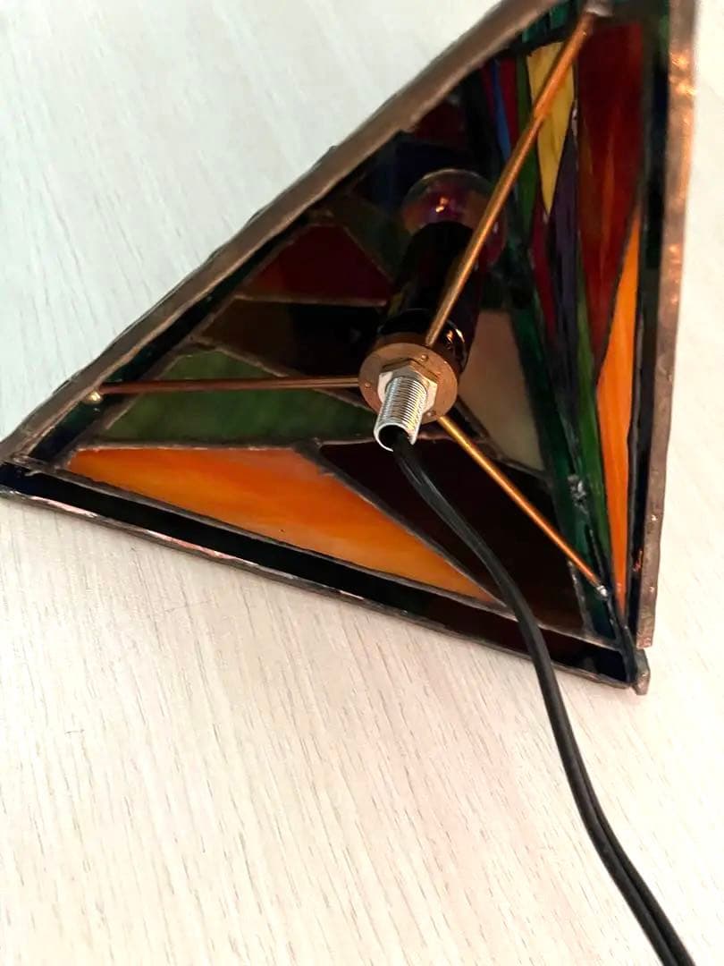 ステンドグラス《電気スタンド①ー1》