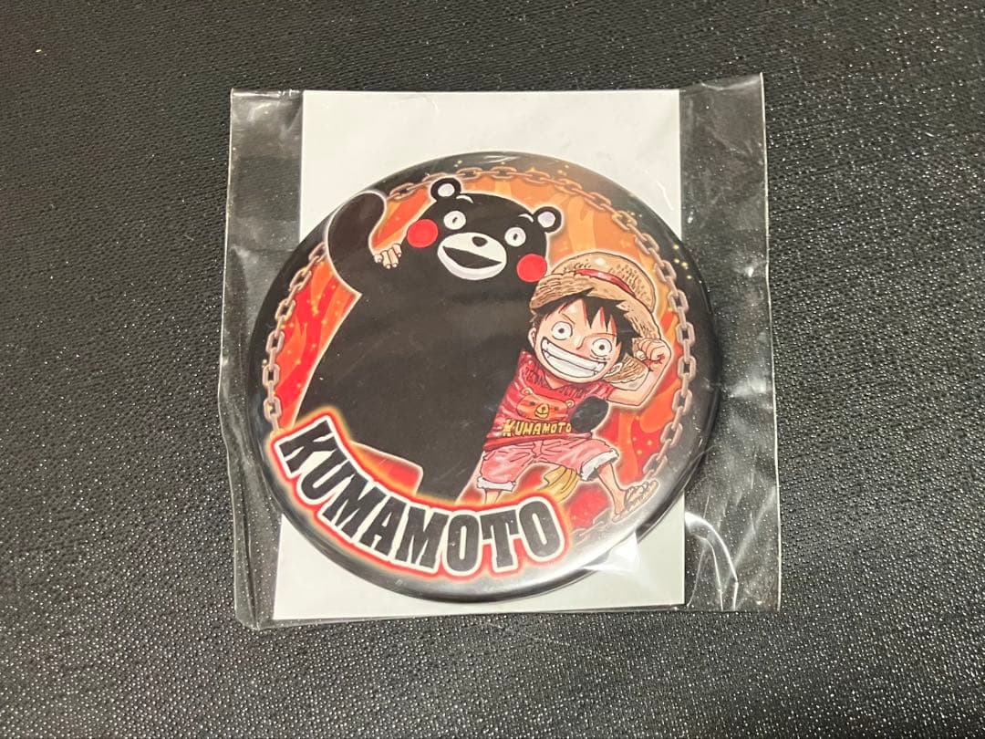 ワンピース 缶バッジ ルフィ&くまモン 熊本】 ONE PIECE × くまモン コラボ限定商品発売 【麦わらストア