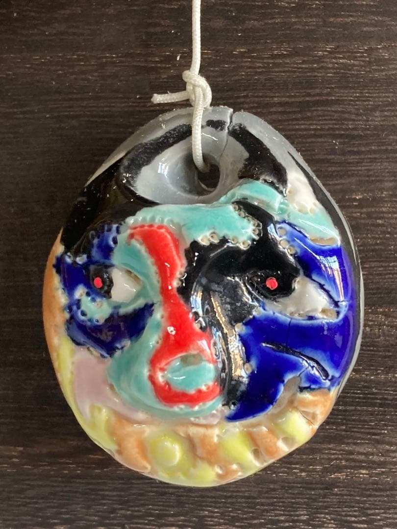 【真作一点物】二面造形陶器作品｜神官 村松一樹 × 村上浩次郎 共作|京都半磁器