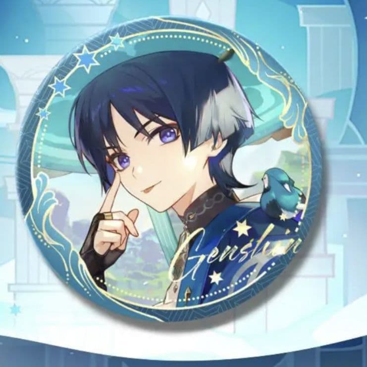 新品未使用】原神 放浪者 スカラマシュ 誕生日イラスト 缶バッジ