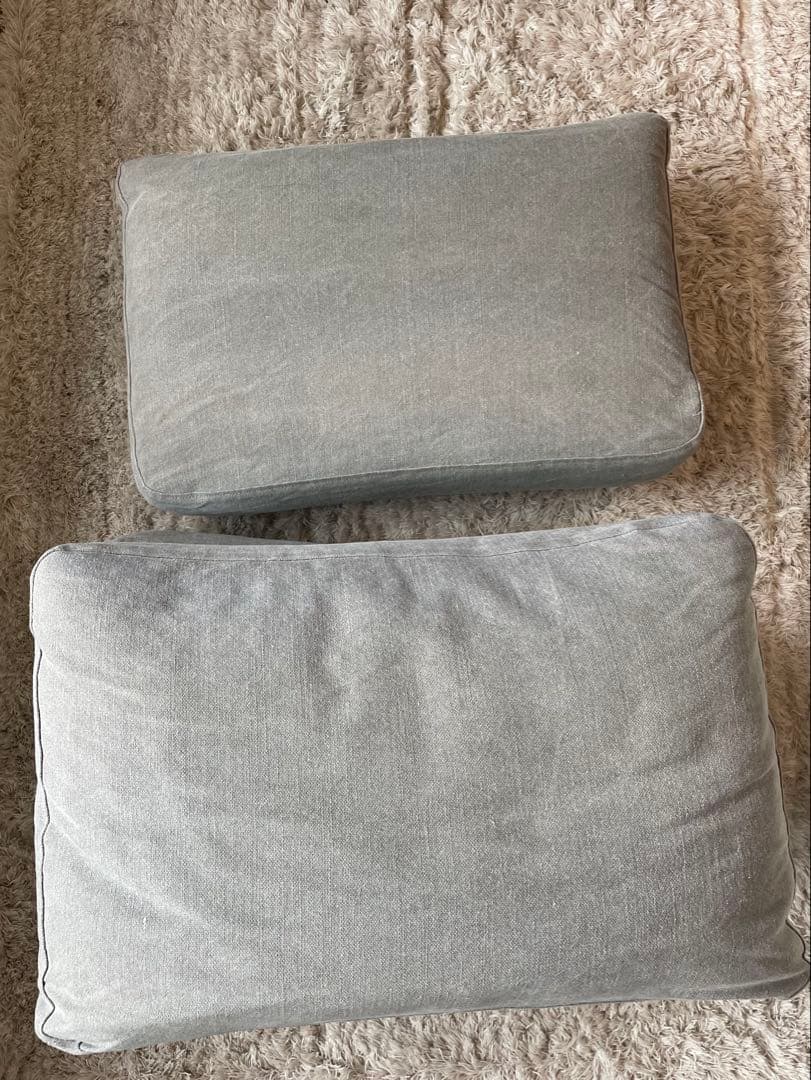 モモナチュラル 「 オットマン 」 フットスツール クラウドローソファー