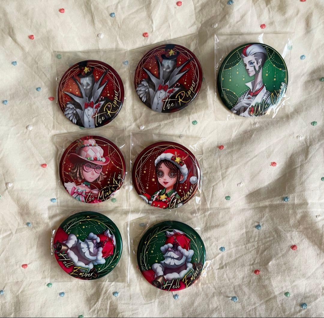 identityV 第五人格 クリスマス ロフト 缶バッジ7点セット 自由に選べる受注販売「select×collect」から『Identity V 第五人格
