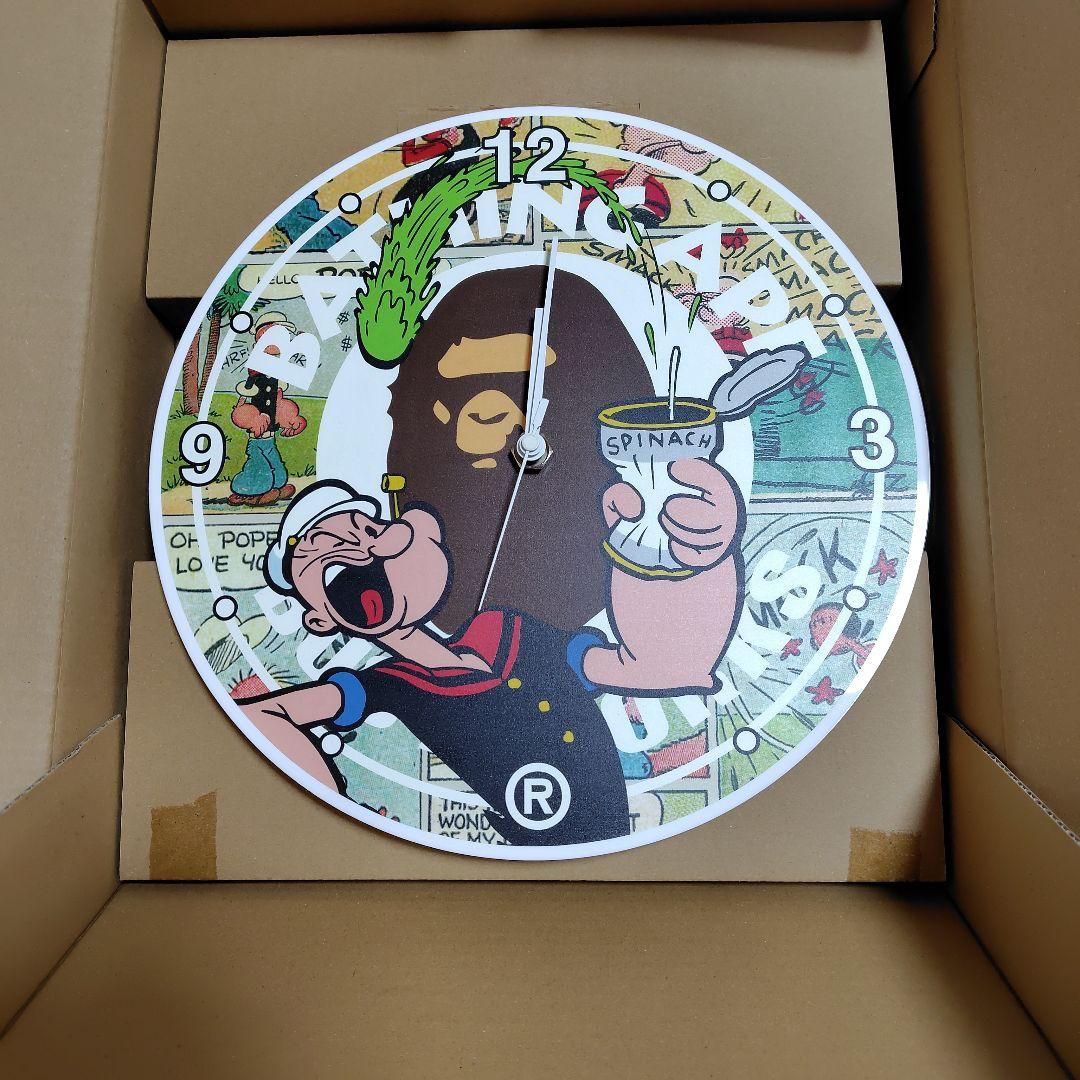 アベイシングエイプ✕ポパイ 壁掛け時計 - メルカリ