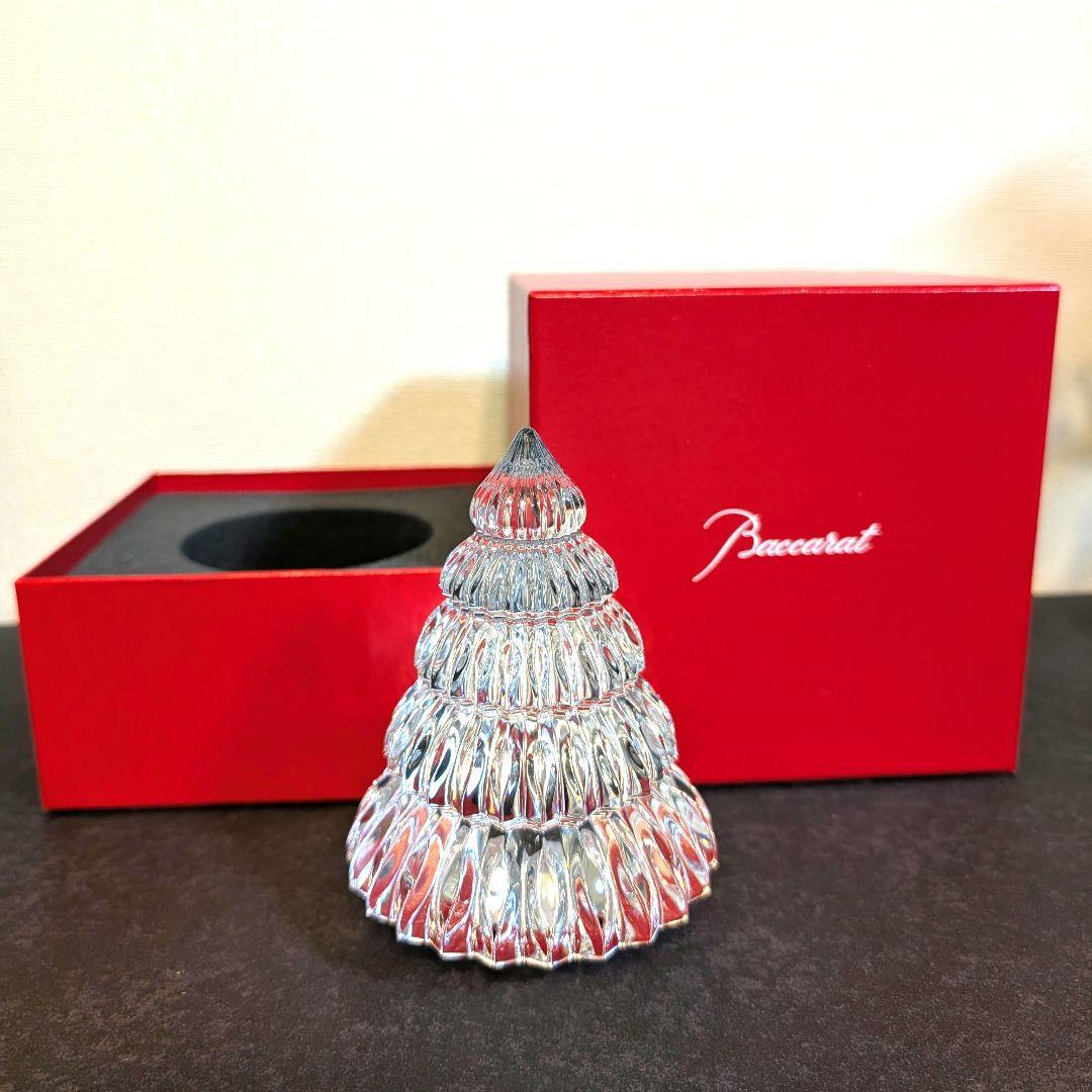 【新品未使用品】バカラ　クリスマスツリー エンチャンティング バカラ（Baccarat） クリスマスツリー クリスタルフィギュア