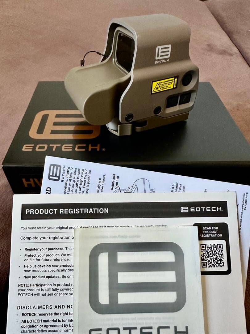 実物 EOTECH EXPS3-2 TAN EOTech EXPS3-2 Tan/FDE Housing Holographic Red Dot Sight, Two 1