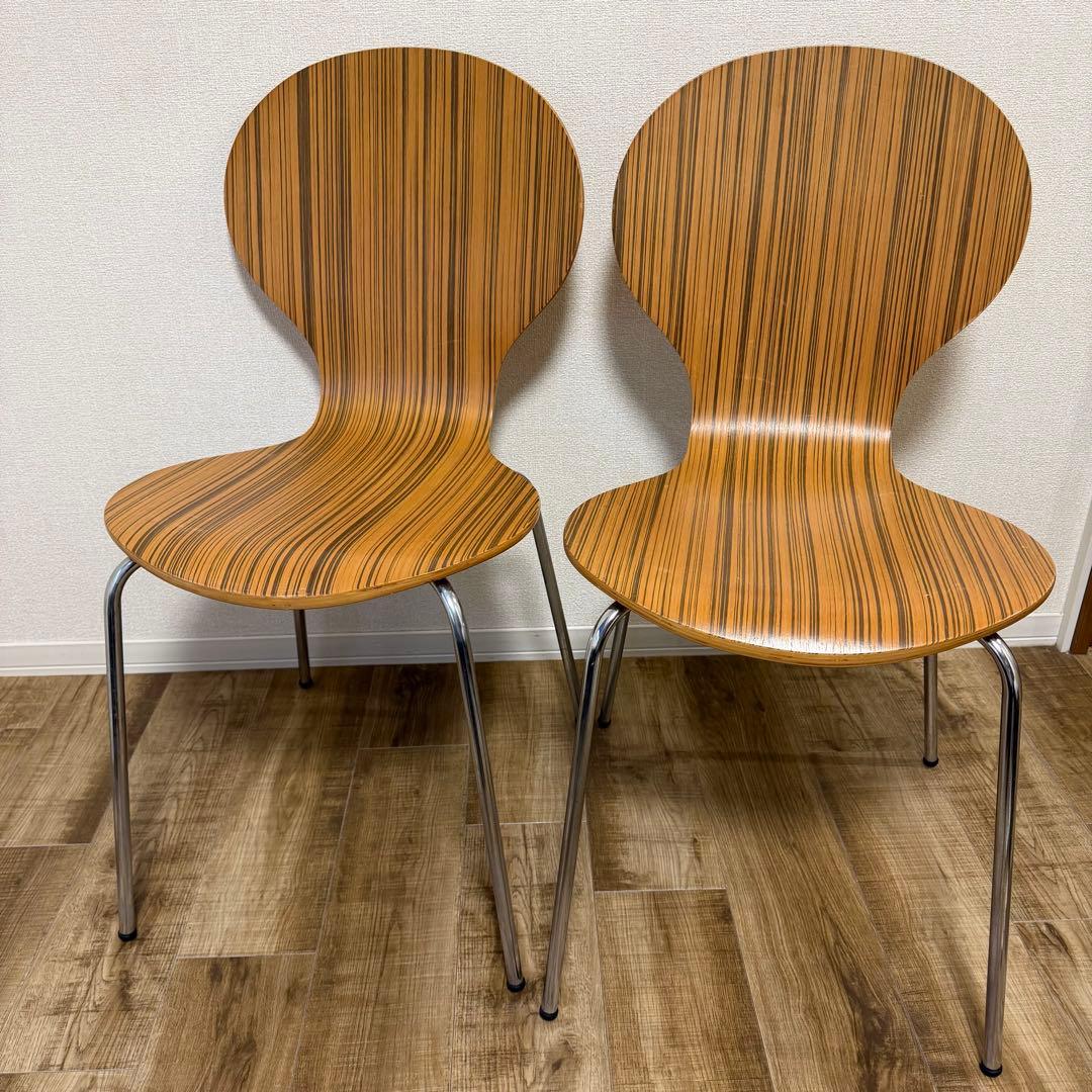 木製 スタッキングチェア 2脚セット チェア チェア― ダイニングチェア スタッキングチェア 2脚入り 木製