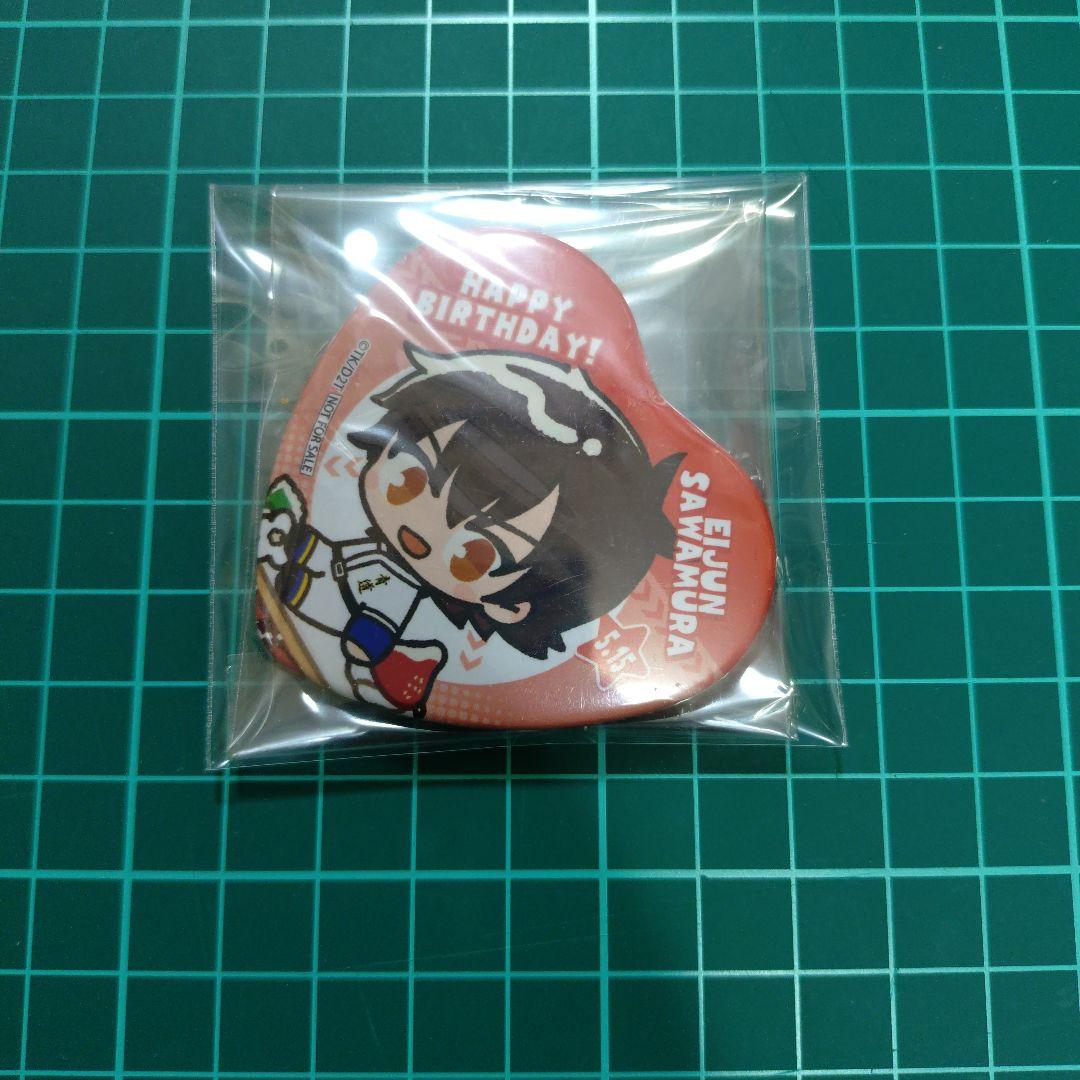 ダイヤのA プリロール ハート缶バッジ 沢村 1点 ⑥