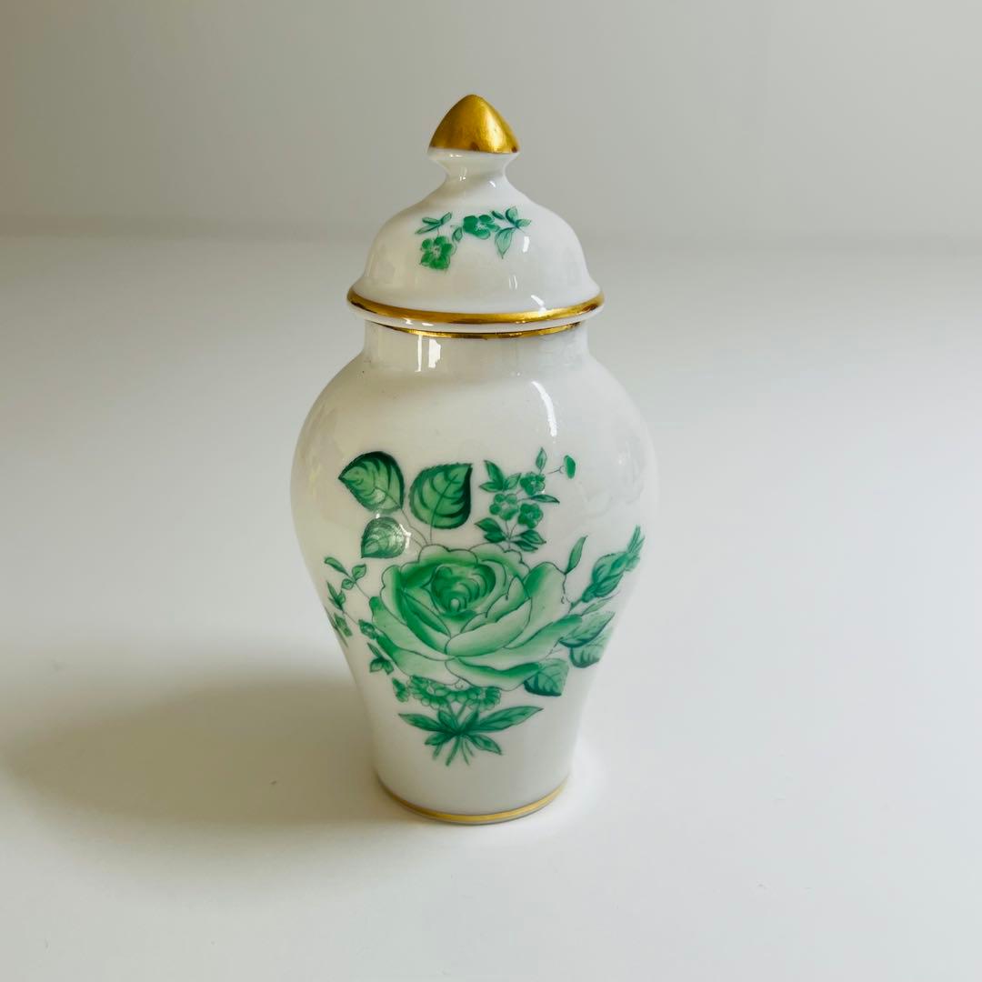 希少 Herend ヘレンド 花瓶 グリーン 薔薇 手描き 花器 飾り壺 ウィーンの薔薇 ヘレンド」の人気商品一覧 | 安い商品を通販サイトから