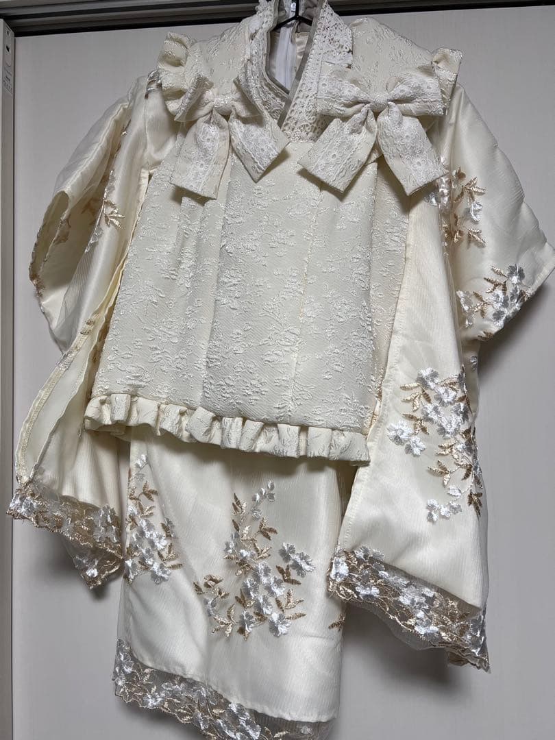 キャサリンコテージ 七五三 100 アイボリー 被布セット 当日発送 プリンセス被布セット 七五三 3歳女の子 着物 和装 キャサリンコテージ