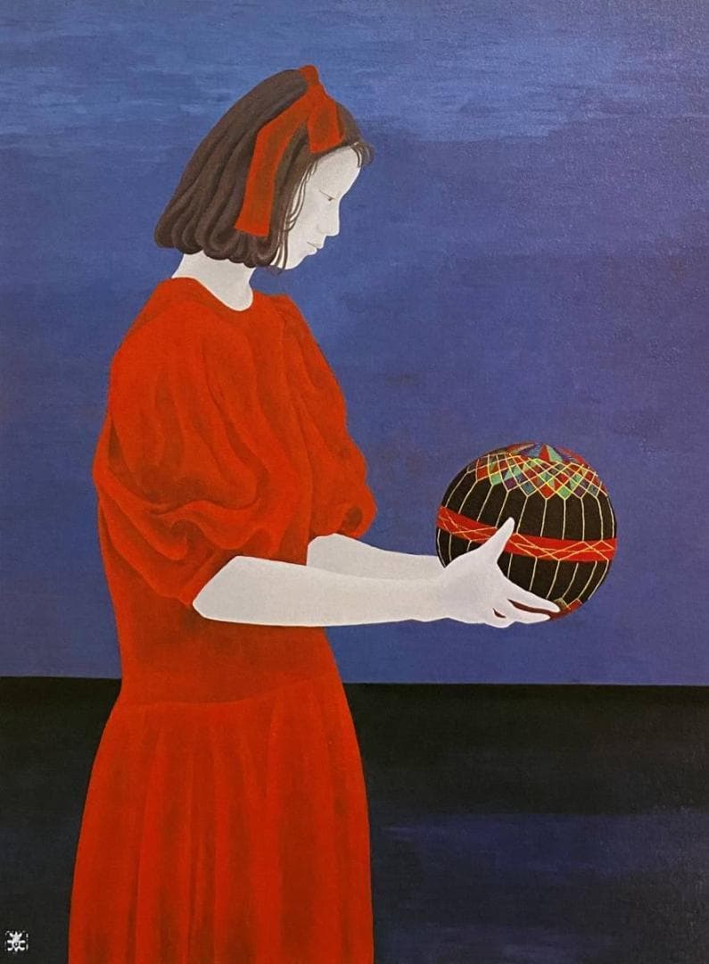 三谷青子、【夜】、希少な額装用画集より、新品額装付、状態良好 三谷青子、【夜】、希少な額装用画集より、新品額装付、状態良好