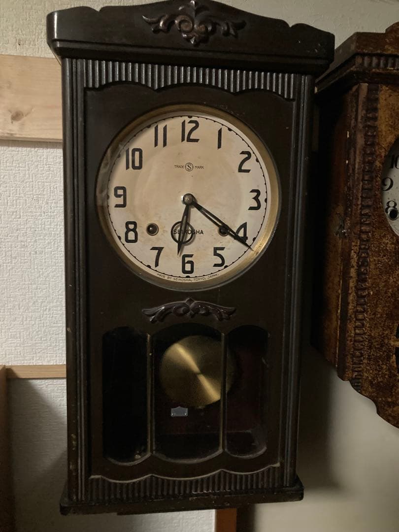 SEIKOSHA 柱時計 本打ち式 稼動中 SEIKOSHA 柱時計 本打ち式 稼動中 - メルカリ