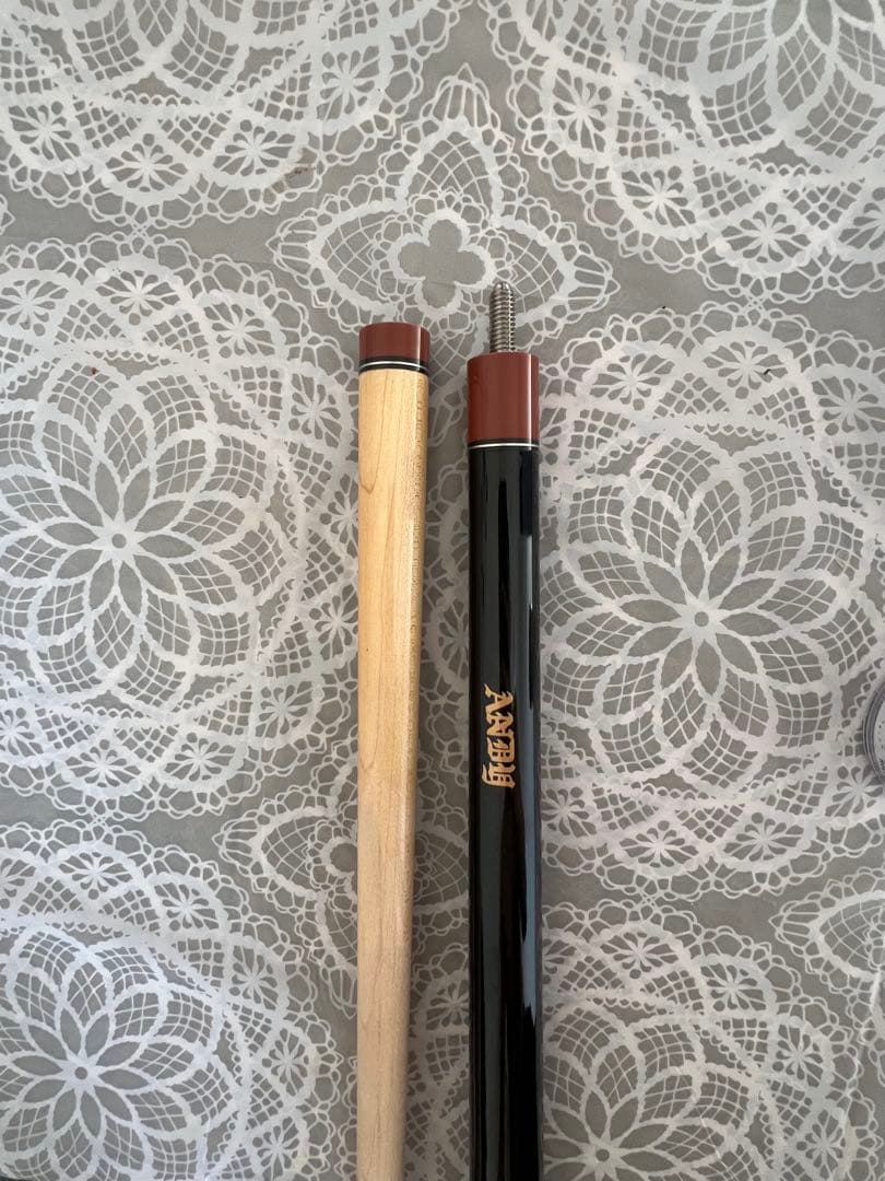 ビリヤードキュー Andy 15696 アダム Adam KENジャンプ ヤシ ホワイトダイヤモンド ビリヤード