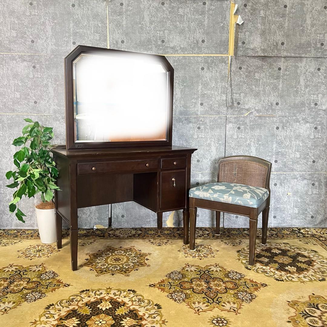 ꧁マルニ木工 maruni꧂ドレッサー&チェアセット 鏡 化粧台 ミラー メイク 楽天市場】ドレッサー 三面鏡 鏡台 化粧台 鏡 3面ミラー 収納付き 椅子