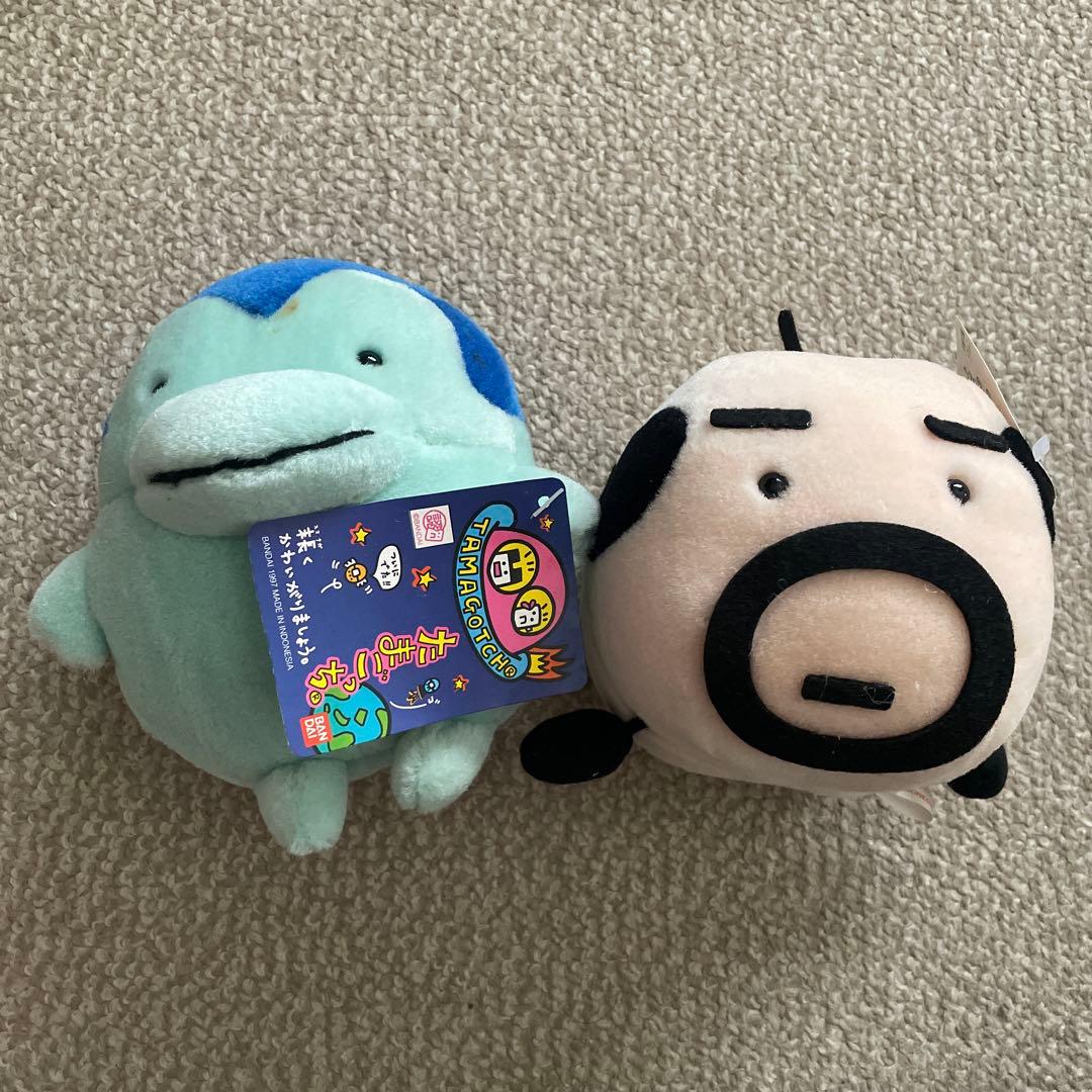 たまごっち 初代 ぬいぐるみ ぎんじろっち おやじっち【汚れあり