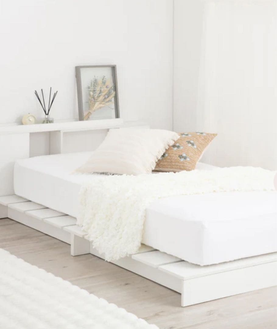 Francfrancエンケル ローベッド シングル ホワイト200x97cm エンケル ローベッド シングル ホワイト | Francfranc（フランフラン