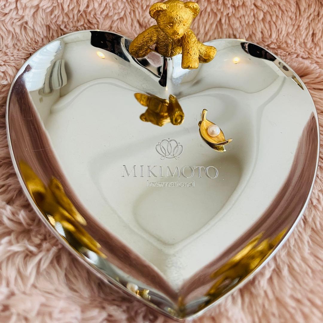 ミキモト 「GINZA BEAR」 トレイ パール付き ジュエリートレイ ベア