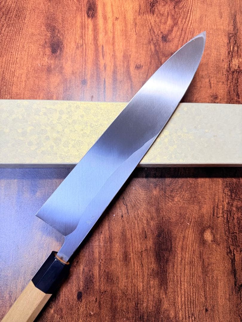 堺打刃物】身卸 出刃 白ニ鋼 包丁 9寸 水牛八角柄 - メルカリ