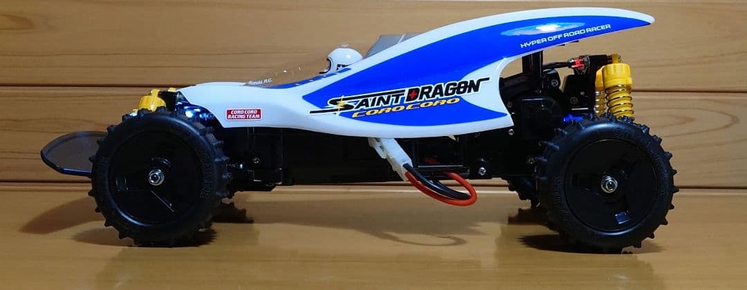 タミヤLEDセイントドラゴン＆三和プロポ＆バッテリー充電器・完成未