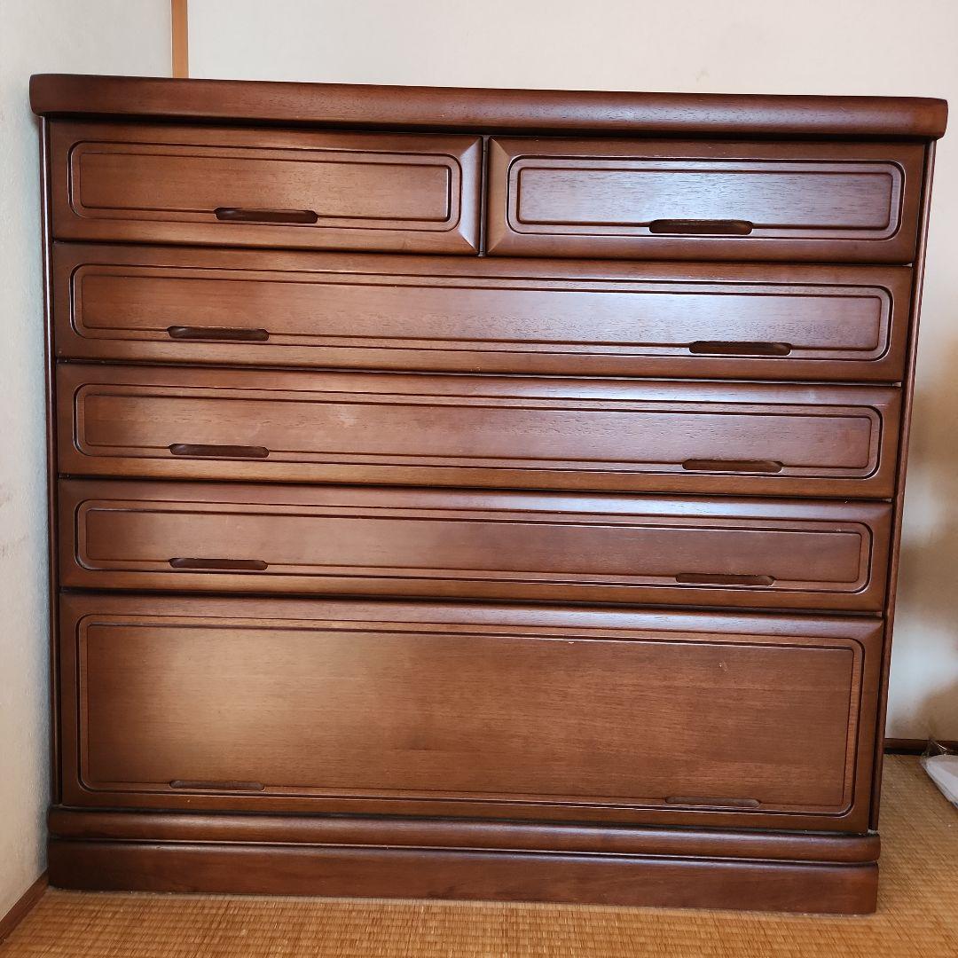 送料込み　府中家具　桐箪笥　整理ダンス　チェスト 府中家具】最高級 4段 チェスト 桐箪笥 整理タンス 桐製家具 出張買取