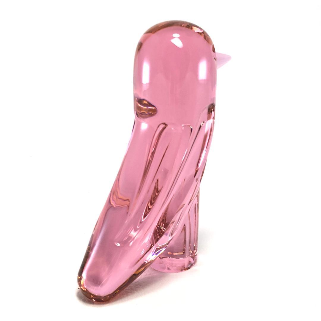美品】バカラ／ファウナクリストポリス バード ピンク／BC261 - メルカリ