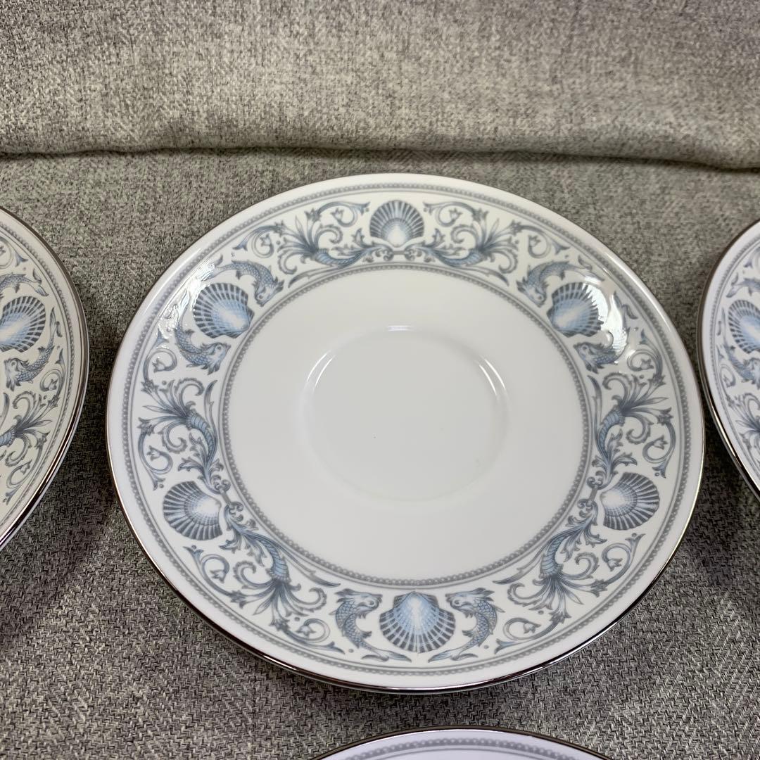 ウェッジウッド ドルフィン スープ カップ＆ ソーサー 黒壺 ダブル