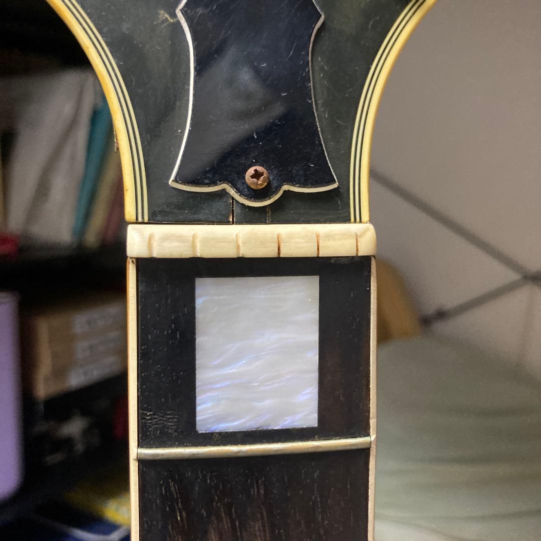 Burny ブラックレスポールカスタム イナズマインレイ ジャンク - メルカリ