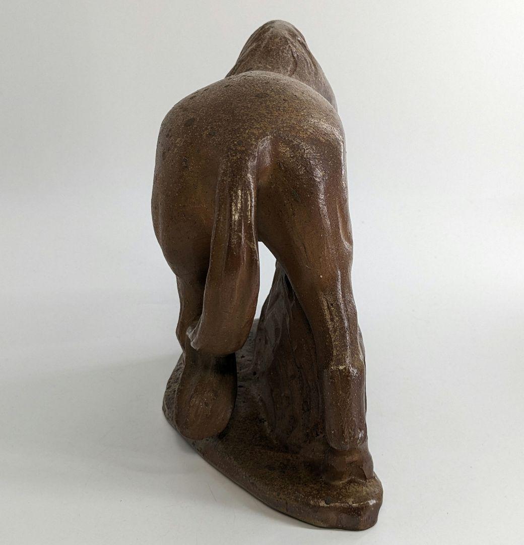 岡山県重要無形文化財 浦上善次 備前焼 午置物 干支 馬 工芸品 細工物