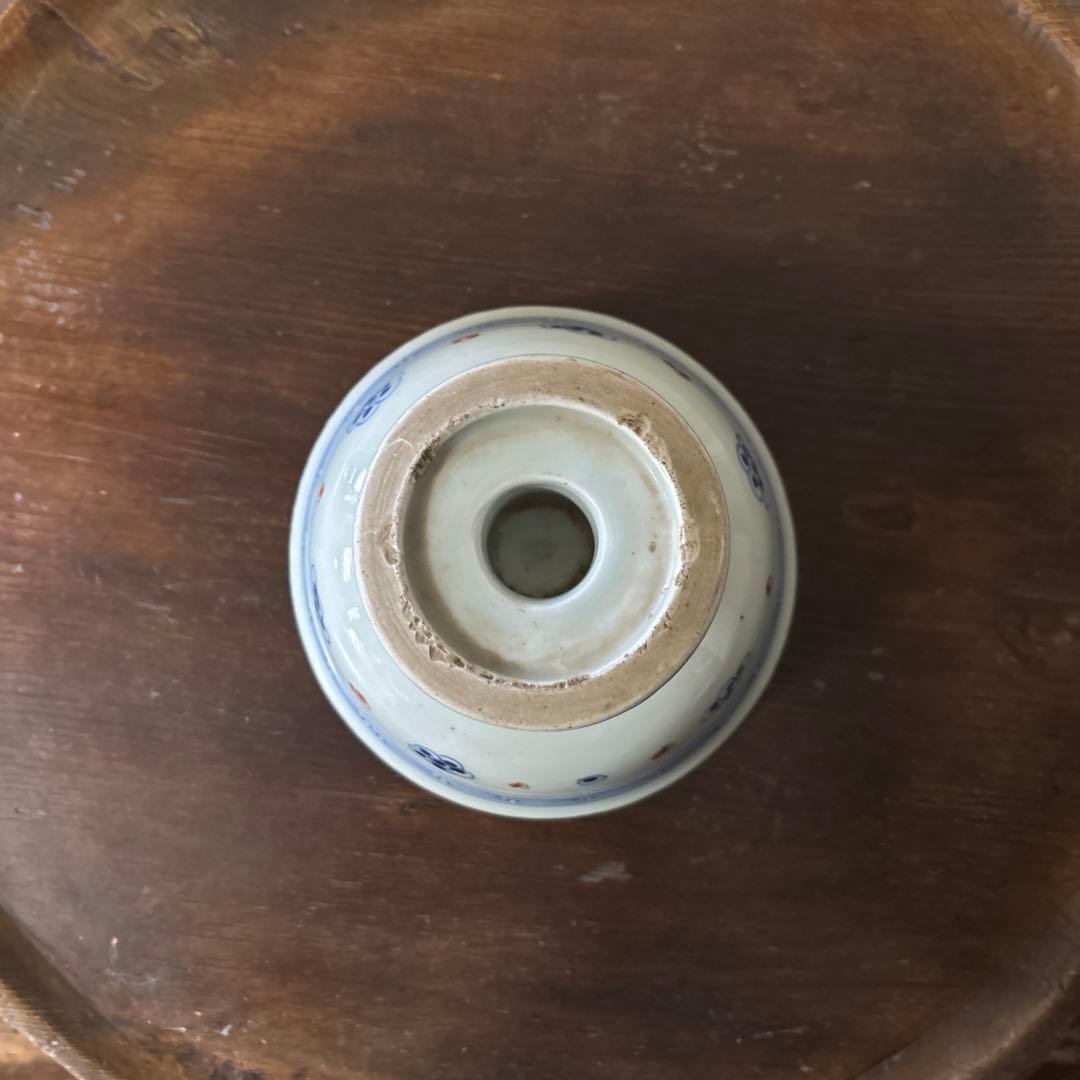 古伊万里盃洗 江戸時代.明治 骨董品 アンティーク 古道具 骨董 白磁 検