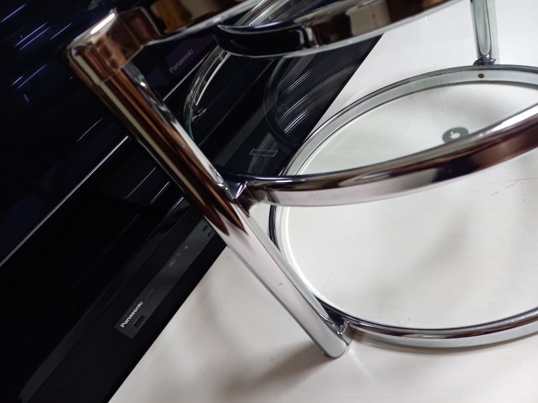 1980's スペースエイジ メタル フープ スイング サイド ラック