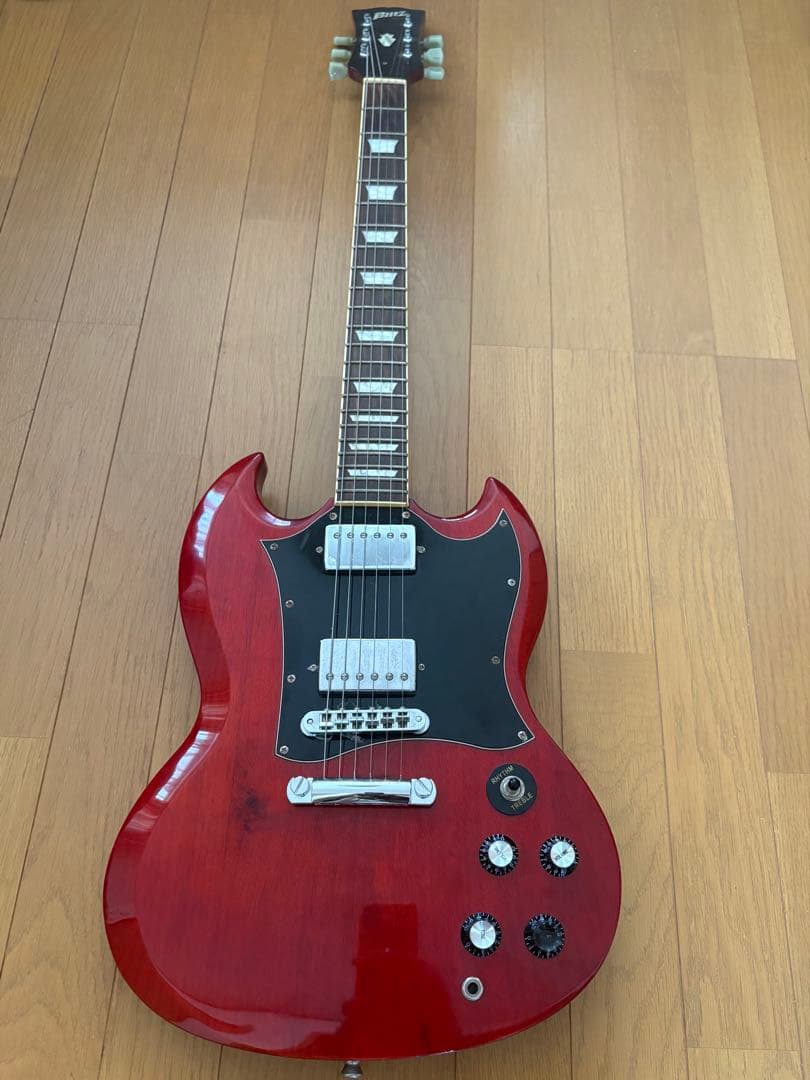 レッド SGスタイル エレキギター 楽天市場】赤 ギター（種類（エレキギター）SGタイプ）の通販