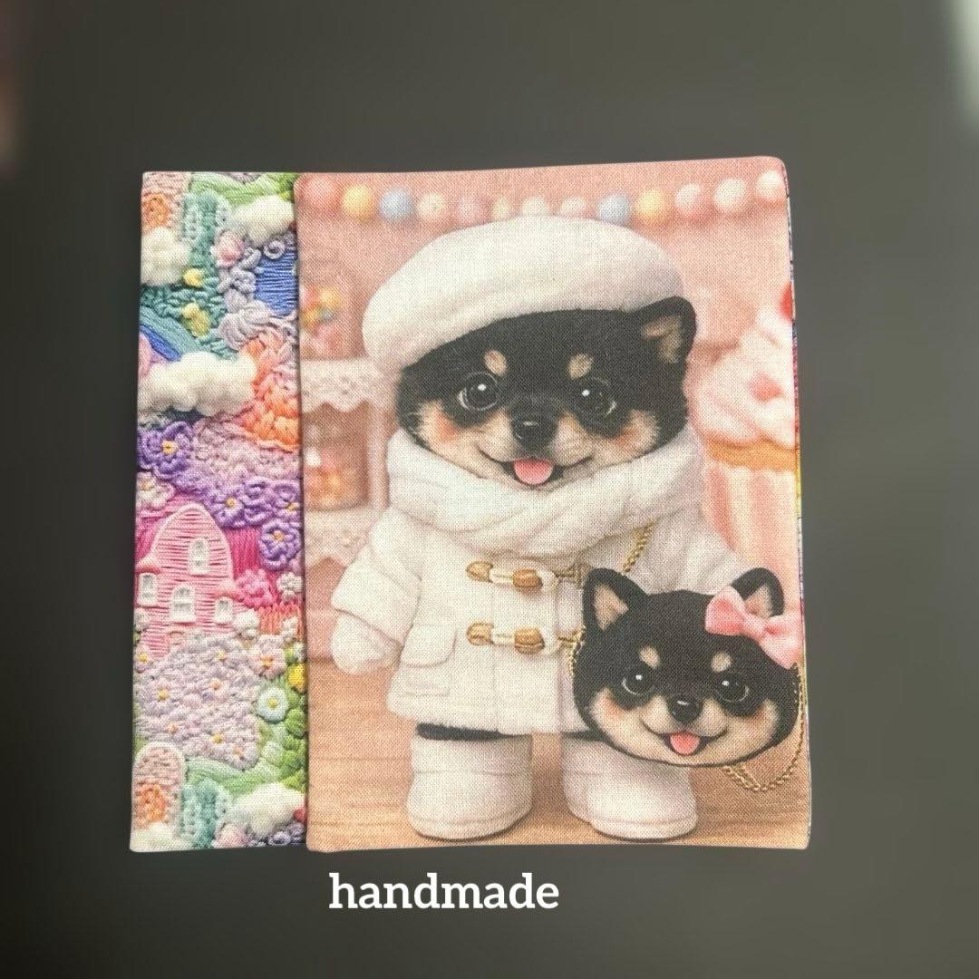 一点限定品！レアパネル 柴犬袱紗型フラットポーチ ハンドメイド