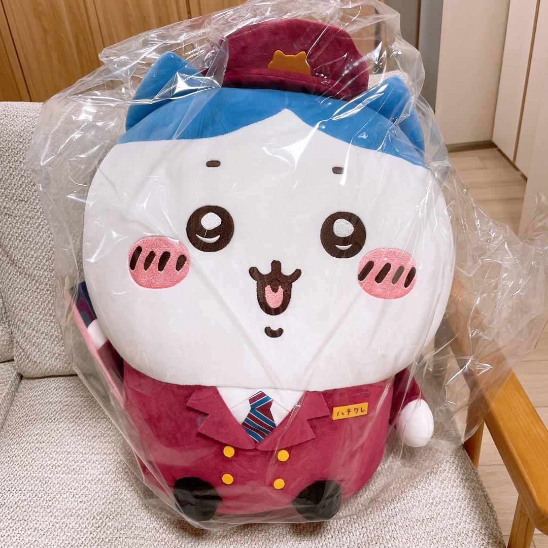 【新品】ちいかわ　阪急電車　BIGぬいぐるみ　ぬいぐるみ　ハチワレ 3/26追記【2/29(木)AM10:00受注開始！】「ちいかわ×阪急電車」BIG
