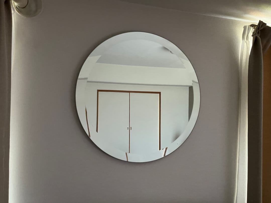 円形壁掛け鏡 直径60cm theconranshop 値下げ 直径60cm×奥行1.7cm Ronda ロンダ 丸形 ウォールミラー 鏡 壁掛け 日本