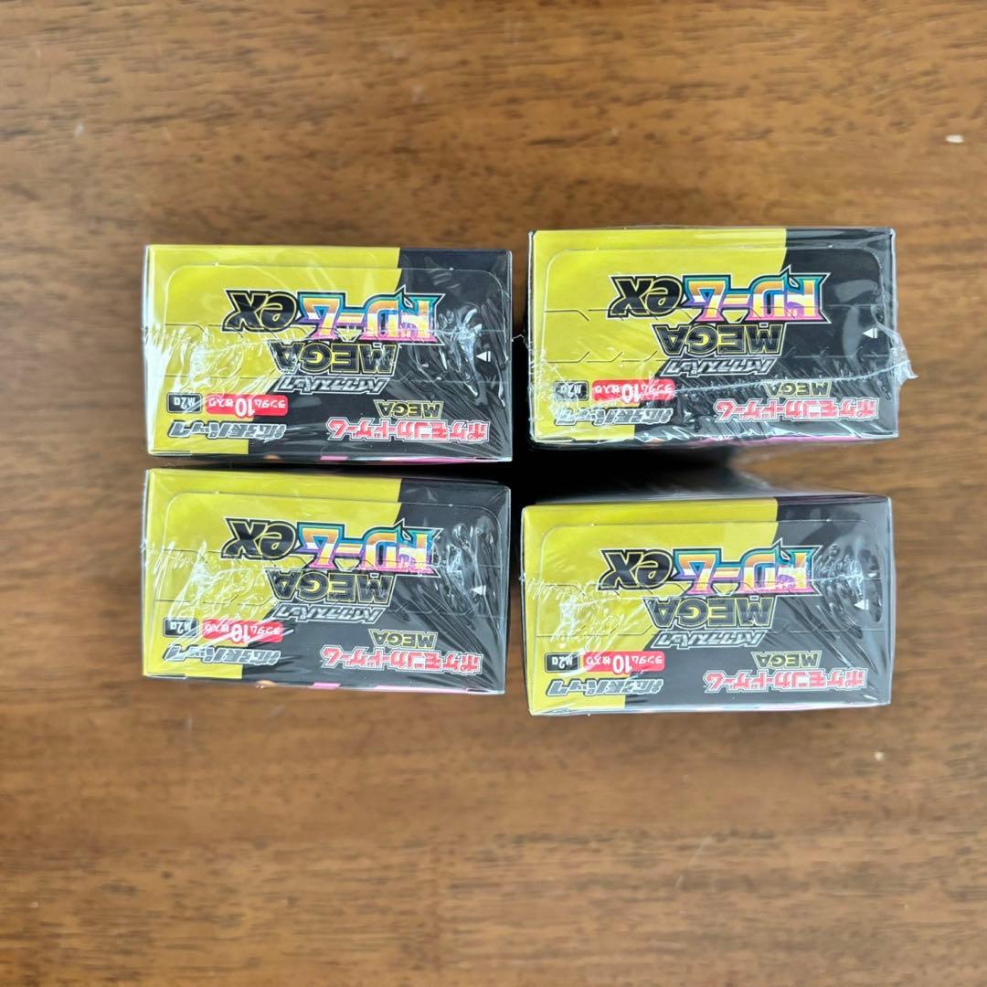 新品未開封シュリンク付 ポケモンカードゲーム MEGA ドリームex 4BOX