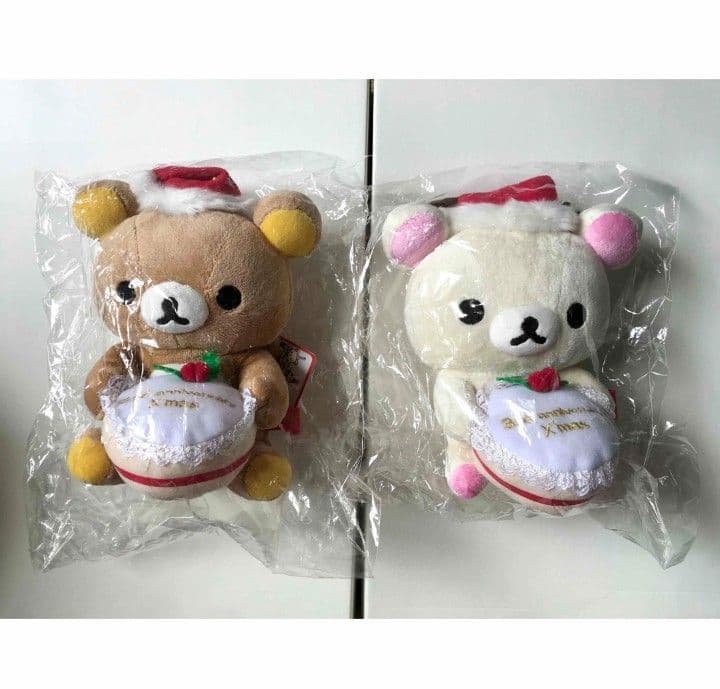 【新品】サンエックス クリスマスぬいぐるみ リラックマ コリラックマ 2006 San-X（サンエックス） リラックマ はちみつの森のクリスマス てのり