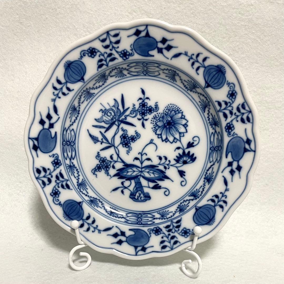 【2点】美品 マイセン ブルーオニオン 16.5cm デザートプレート