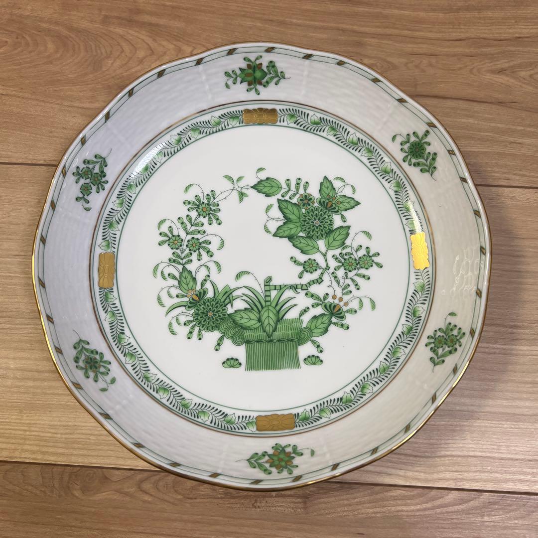 ヘレンド インドの華 FV 323/0/00 フルーツコンポート Herend ヘレンド (HEREND) FV インドの華グリーン ティーカップ＆ソーサー 724