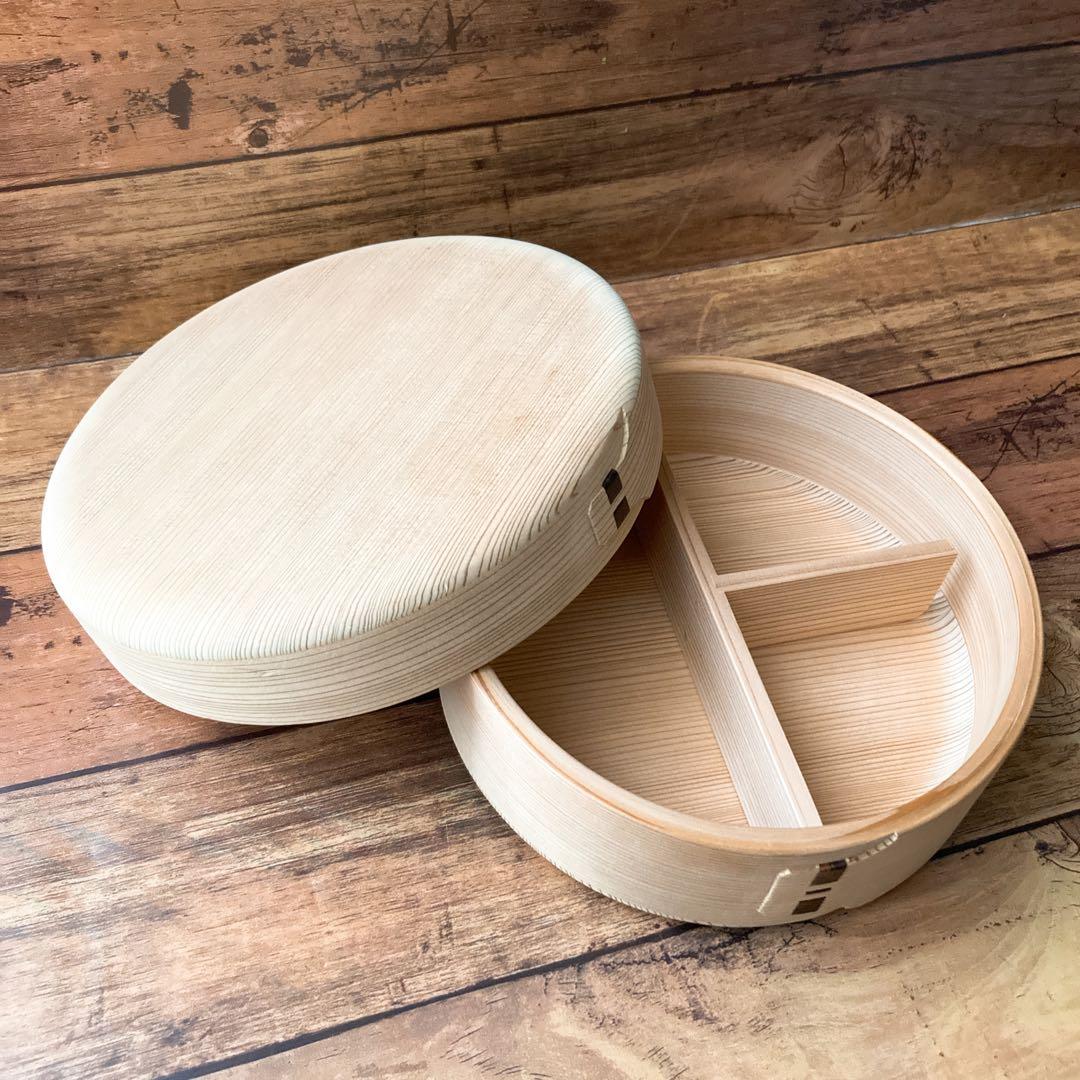 ウ*メ様 曲げわっぱ 柴田慶信商店　玉の湯弁当箱 秋田 大館 白木 天然杉 柴田慶信商店】曲げわっぱ 白木弁当箱 | 藤巻百貨店