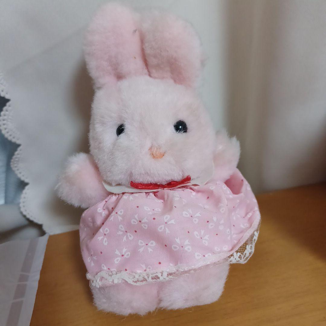 ファンシー うさぎ ピンク ぬいぐるみ 昭和 レトロ - メルカリ