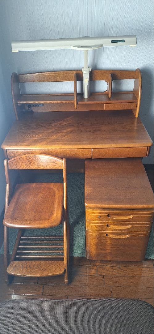 ①浜本工芸学習机のセット( 4点フルセットでの購入の方限定)1点目・学習机 楽天市場】【開梱設置つき】 浜本工芸 No.90デスクB 幅90cm