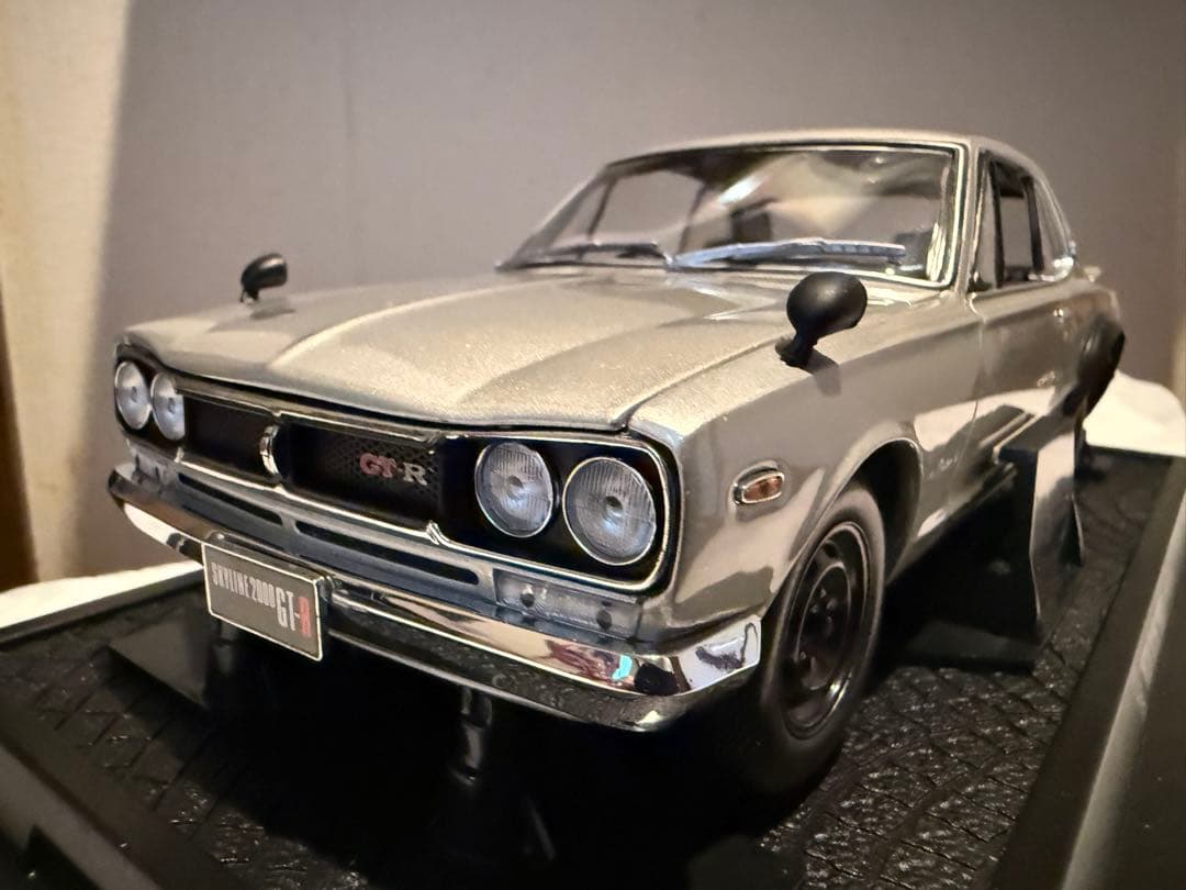 京商　日産スカイライン2000GT-R KPGC-10(初期箱) シルバー ASC MA-020 日産 スカイライン 2000GT-R (KPGC10) チューンド