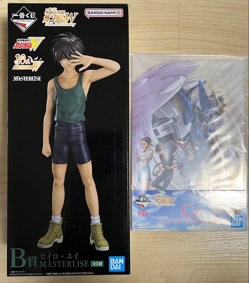 一番くじ ガンダムW B賞 ヒイロ フィギュア C賞 ビジュアルスタンド