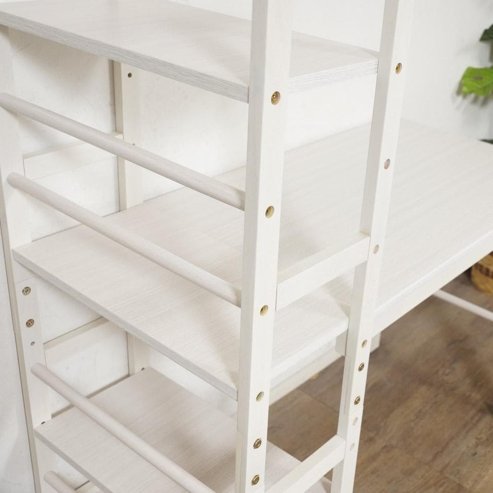 フォロー割【新品】ラック付きデスク 可動式棚 幅105cm 収納 多用途