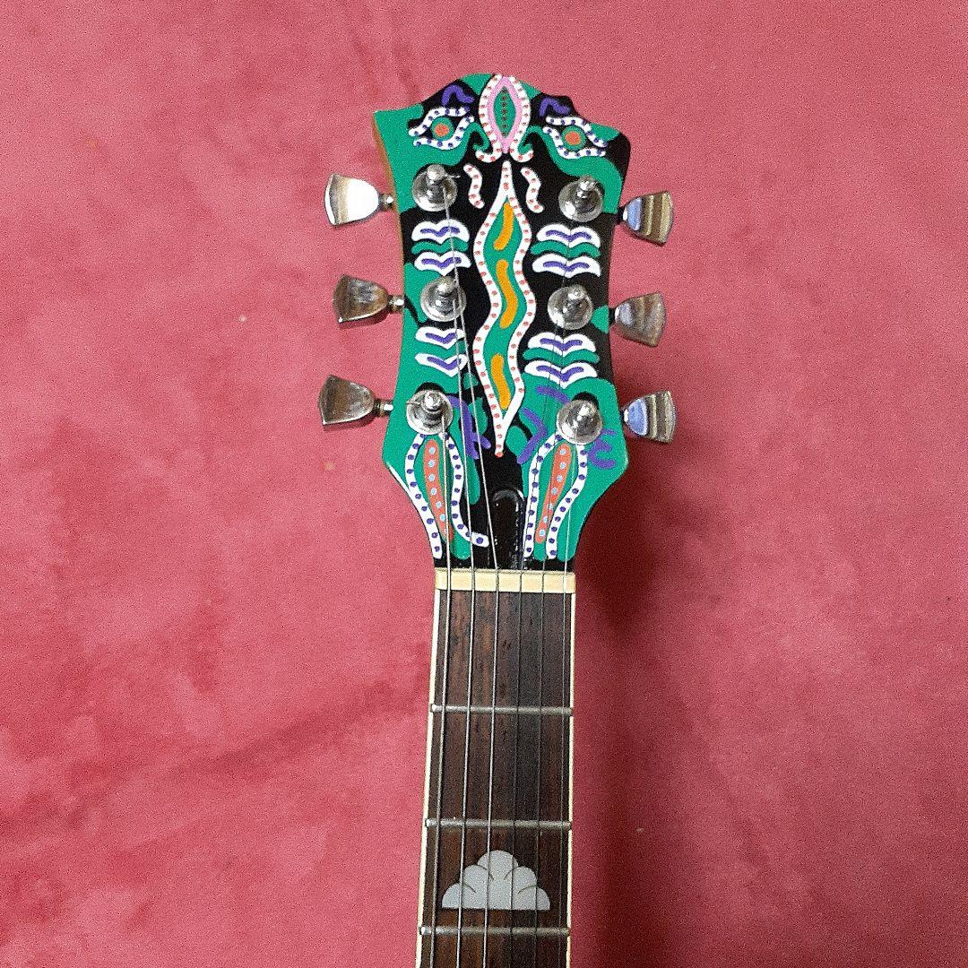 良・美品】サイケペイント・hideモデル。モッキンバード:エレキギター