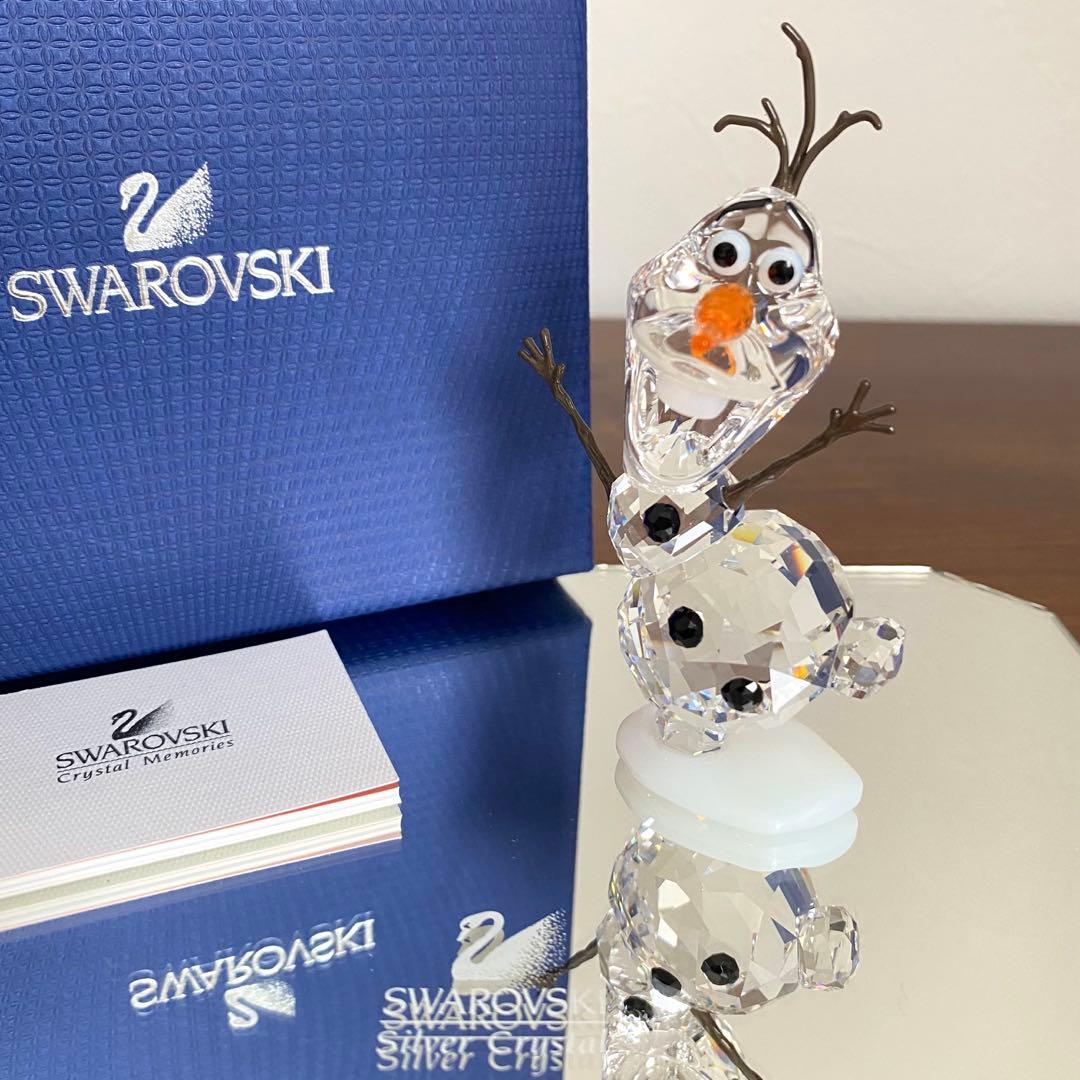 SWAROVSKI スワロフスキー クリスタル オラフ 置物 スワロフスキー SWAROVSKI クリスタルフィギュア OLAF オラフ Disney