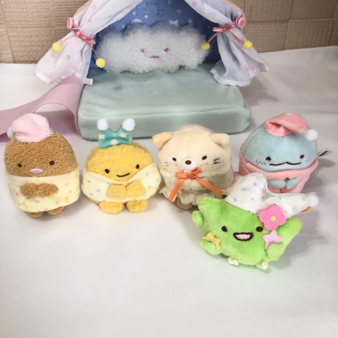 すみっコぐらし｜匿名｜てのり｜ぬいぐるみ｜2019｜いっしょにおとまり