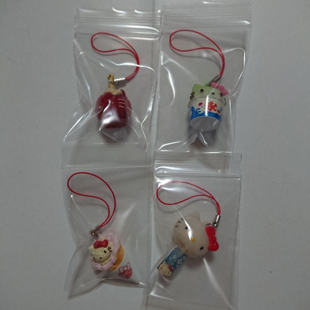 ハローキティ お祭りマスコットりんご飴 かき氷 クレープ 風鈴 リーメント ハローキティ お祭りマスコットりんご飴 かき氷 クレープ 風鈴