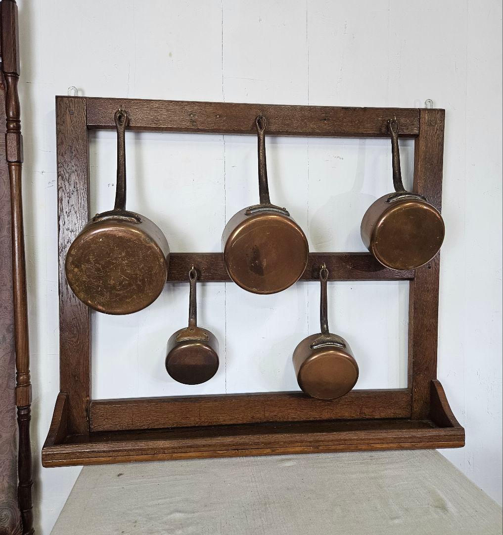 フランスアンティーク 木製の壁掛け キッチンツール ウォールシェルフ 片手鍋掛け 楽天市場】【当日発送】【2個セット】 ウォールシェルフ 壁掛け棚